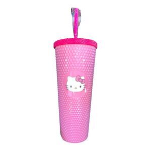 Hello Kitty PINK Studded Tumbler Travel Cup NWT
